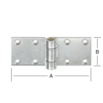 VORMANN Scharnier extra stark 130 x 50 mm – Ansicht