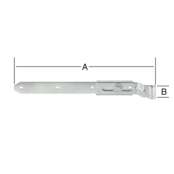 VORMANN Ladenband verstellbar gekröpft 500 x 40 x 13 mm – Ansicht
