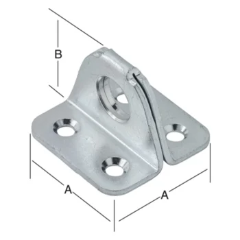 VORMANN Ösenplatte 35 x 25 mm – Ansicht