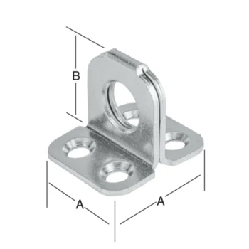 VORMANN Ösenplatte 44 x 41 mm – Ansicht