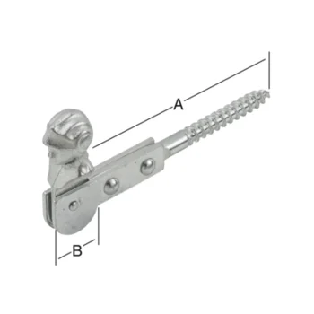 VORMANN Fensterladenfeststeller 120 x 25 mm – Ansicht