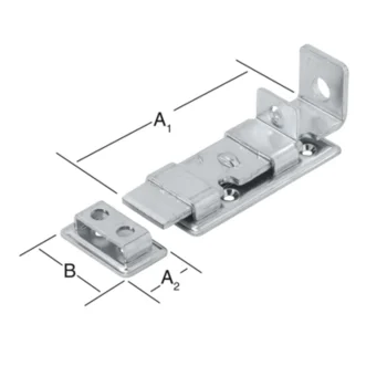 VORMANN Sicherheits-Standard-Riegel 150 mm verzinkt – Ansicht