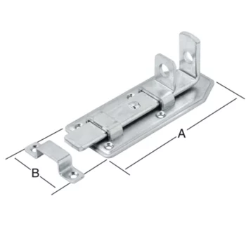 VORMANN Türschlossriegel gerade 120 x 56 mm – Ansicht