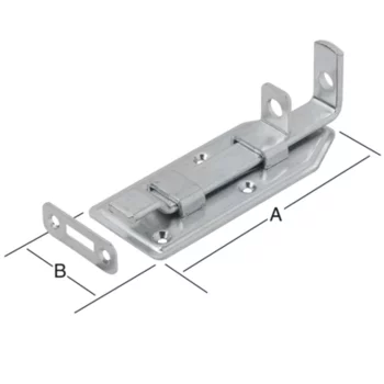 VORMANN Türschlossriegel gekröpft 120 x 56 mm – Ansicht