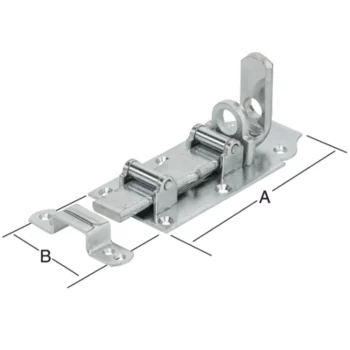 VORMANN Rollen-Schlossriegel 180 x 80 mm – Ansicht