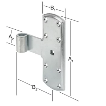 VORMANN Kreuzband 160 mm verzinkt – Ansicht