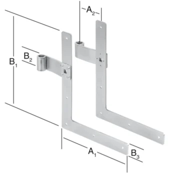 VORMANN Fensterladen-Winkelband 200 x 250 mm – Ansicht