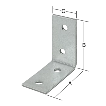 VORMANN Winkelverbinder 40 x 40 x 20 mm – Ansicht