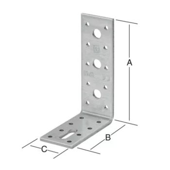 VORMANN Winkelverbinder 120 x 90 x 40 mm – Ansicht