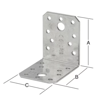 VORMANN Winkelverbinder 90 x 90 x 40 mm Edelstahl – Ansicht