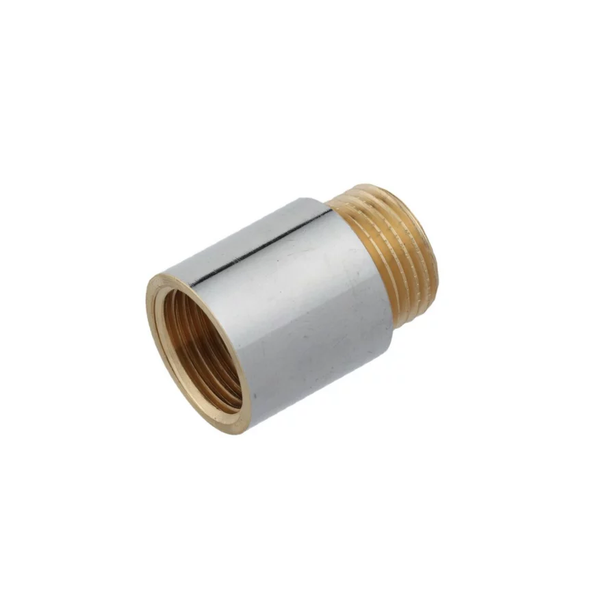 Kirchhoff Hahnverlängerung Messing verchromt 1/2" x 25 mm – Ansicht
