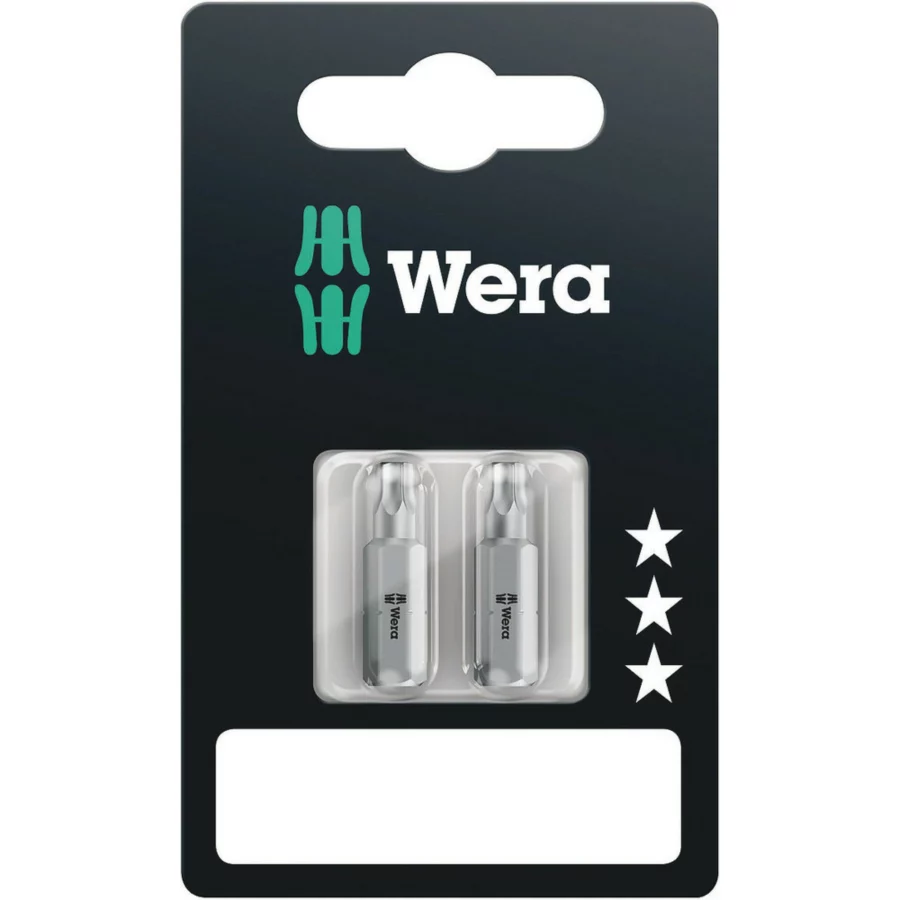 Wera 867/1 SB TORX® Bits TX 15 x 25 mm, 2 Stück – Ansicht