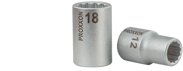 PROXXON Vielzahn-Steckschlüsseleinsatz 1/2 Zoll 12-kant 18 mm – Ansicht