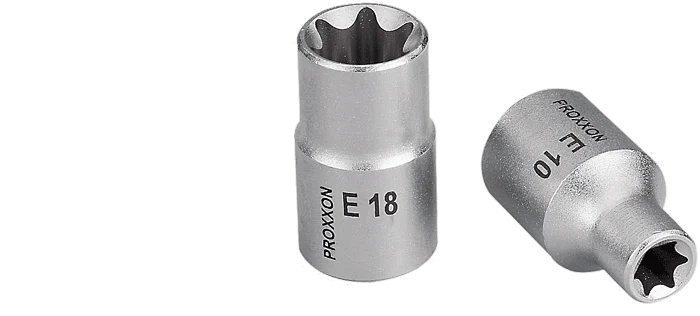 PROXXON Außen-TX-Einsatz 1/2 Zoll E 24 – Familienbild Außen-TX-Einsätze