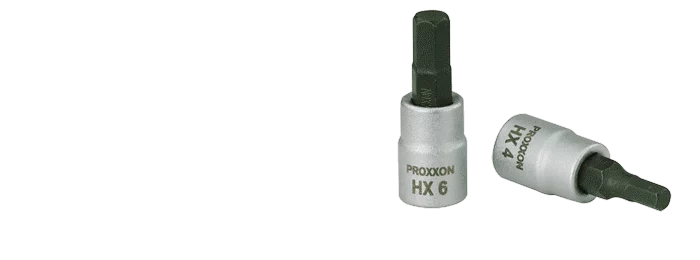 PROXXON Innensechskant-Einsatz 1/4 Zoll HX 8 mm – Familienbild HX-Einsätze