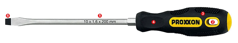 PROXXON FLEX-DOT Schraubendreher Schlitz 10 mm – Ansicht