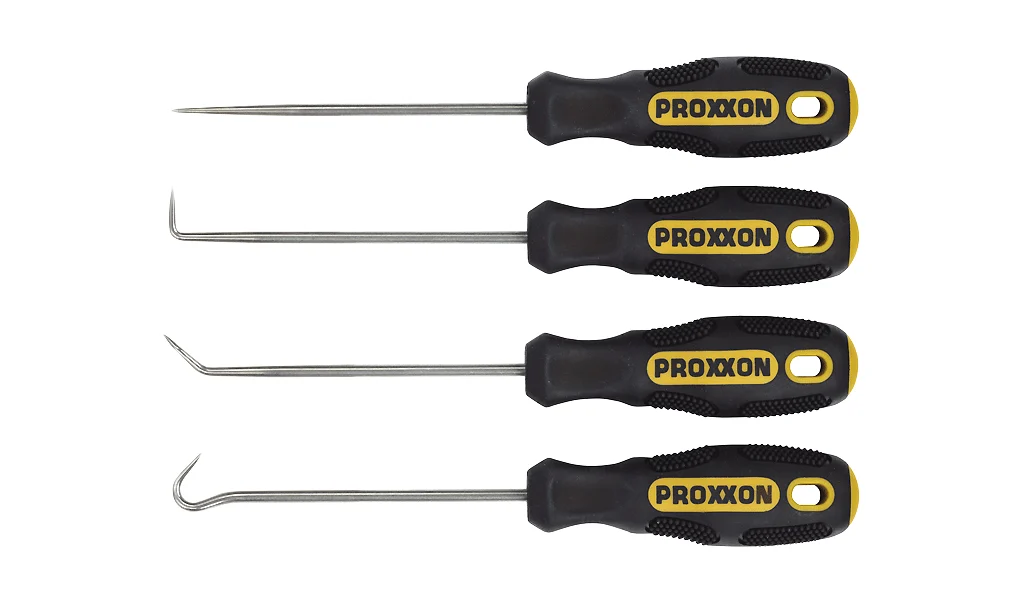 PROXXON MICRO-Spezial-Haken-Set, 4-teilig – Detailansicht