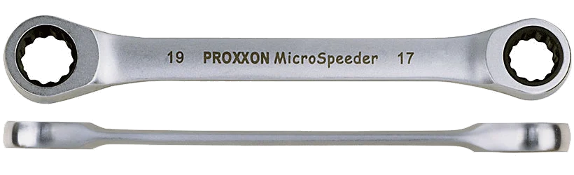 PROXXON MicroSpeeder Doppelring-Ratschenschlüssel 8 x 9 mm – Ansicht