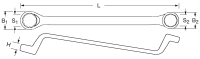 PROXXON SlimLine-Doppelringschlüsselsatz, 8-teilig – Detailansicht