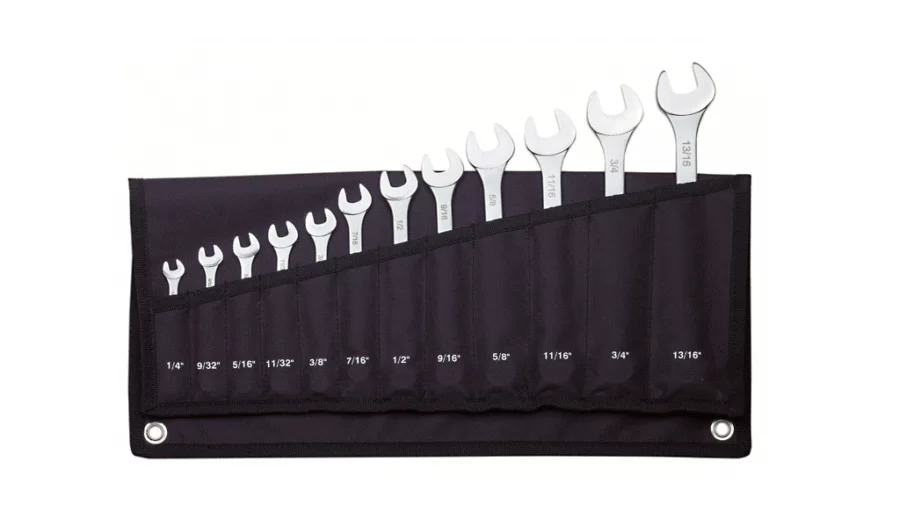 PROXXON SlimLine-Ring-Maulschlüsselsatz für Zoll, 12-teilig – Satz