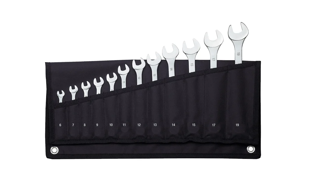 PROXXON SlimLine-Ring-Maulschlüsselsatz, 12-teilig mit Tasche – Satz
