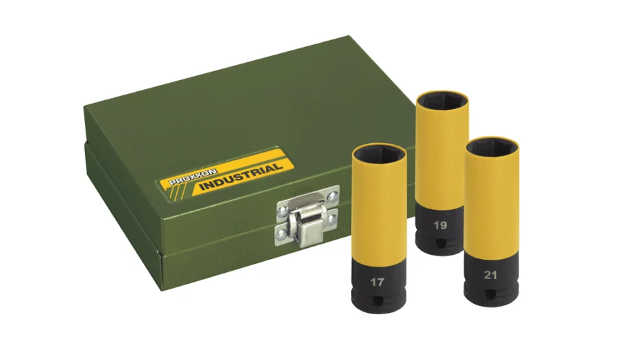 PROXXON IMPACT-Schlagnuss für Alufelgen 1/2 Zoll 17 mm – Familienbild (Satz)