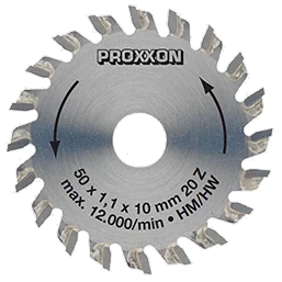 PROXXON Kreissägeblatt Hartmetall Ø 50 mm, 20 Zähne – Ansicht