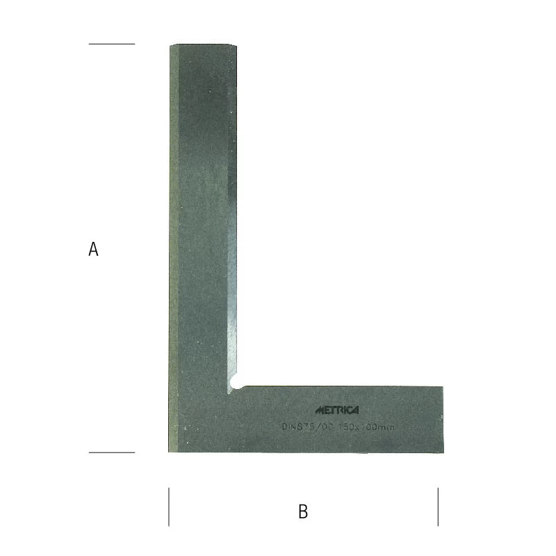 METRICA Haarwinkel 100 × 70 mm, DIN 875/0 – Ansicht