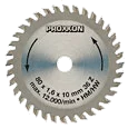 PROXXON Hartmetall-Kreissägeblatt 80 mm – Ansicht FET