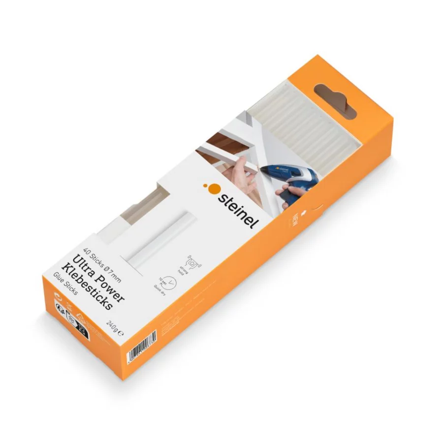 STEINEL Klebesticks Ø 7 mm Ultra Power 40 Stk. (240 g) – Ansicht