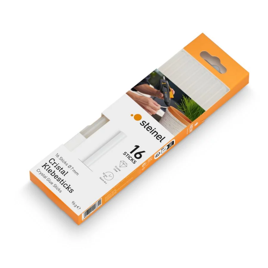 STEINEL Klebesticks Ø 7 mm Cristal 16 Stk. (96 g) – Ansicht