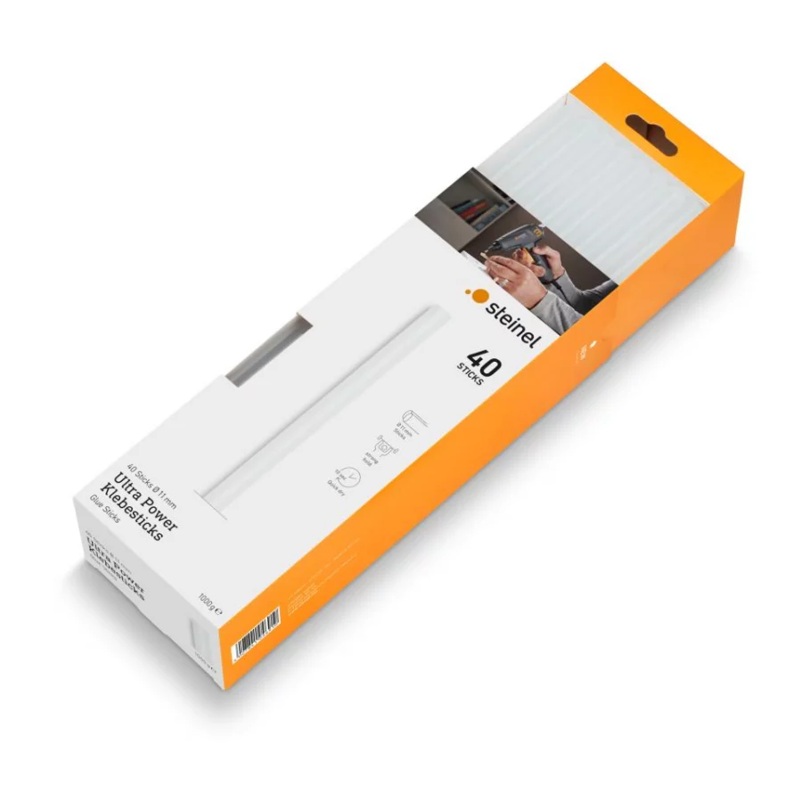 STEINEL Klebesticks Ø 11 mm Ultra Power 40 Stk. (1000 g) – Ansicht