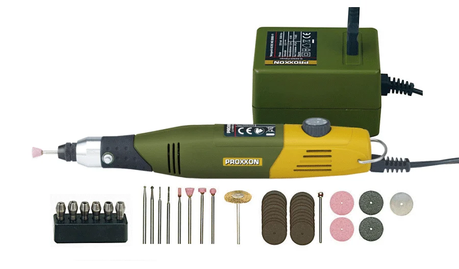 PROXXON Modellbauer- und Gravierset MICROMOT 60/E mit Netzgerät – Ansicht groß