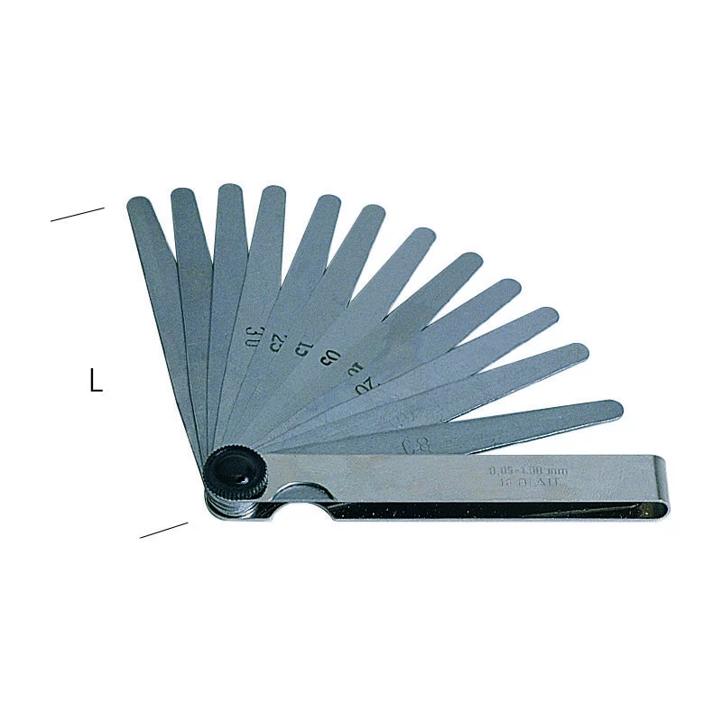 METRICA Fühlerlehre 20 Blatt, 0,05–1 mm, 100 mm – Ansicht