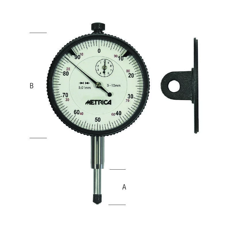 METRICA Präzisions-Messuhr 0–10 mm, Ø 58 mm – Ansicht