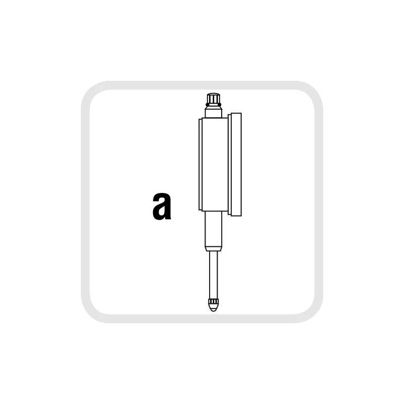 METRICA Präzisions-Messuhr 0–10 mm, Ø 58 mm – Maßzeichnung
