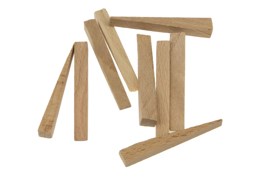 STUBAI Fliesenkeile Holz 54 mm, 250 Stück – Ansicht