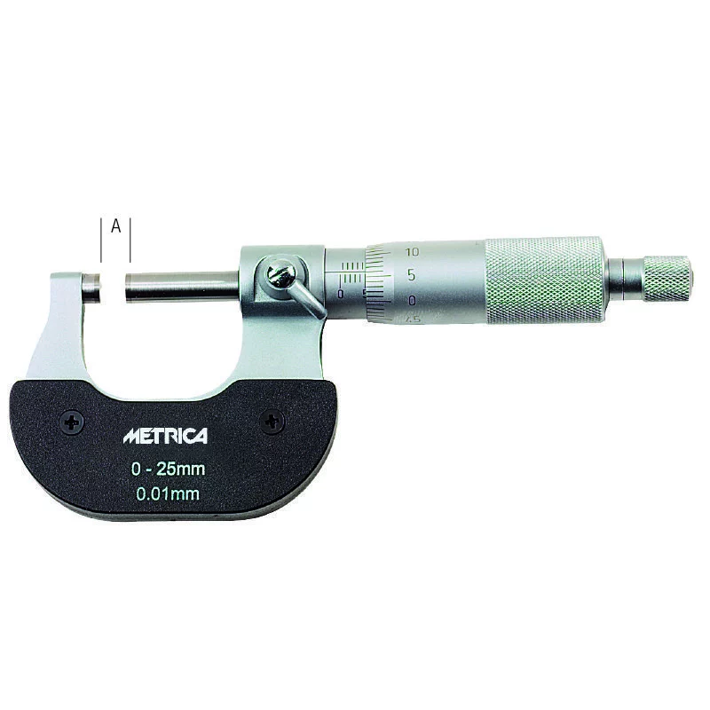 METRICA Außen-Bügelmessschraube 0–25 mm – Ansicht