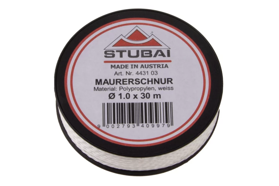STUBAI Maurerschnur 1 mm rot, 50 m – Ansicht