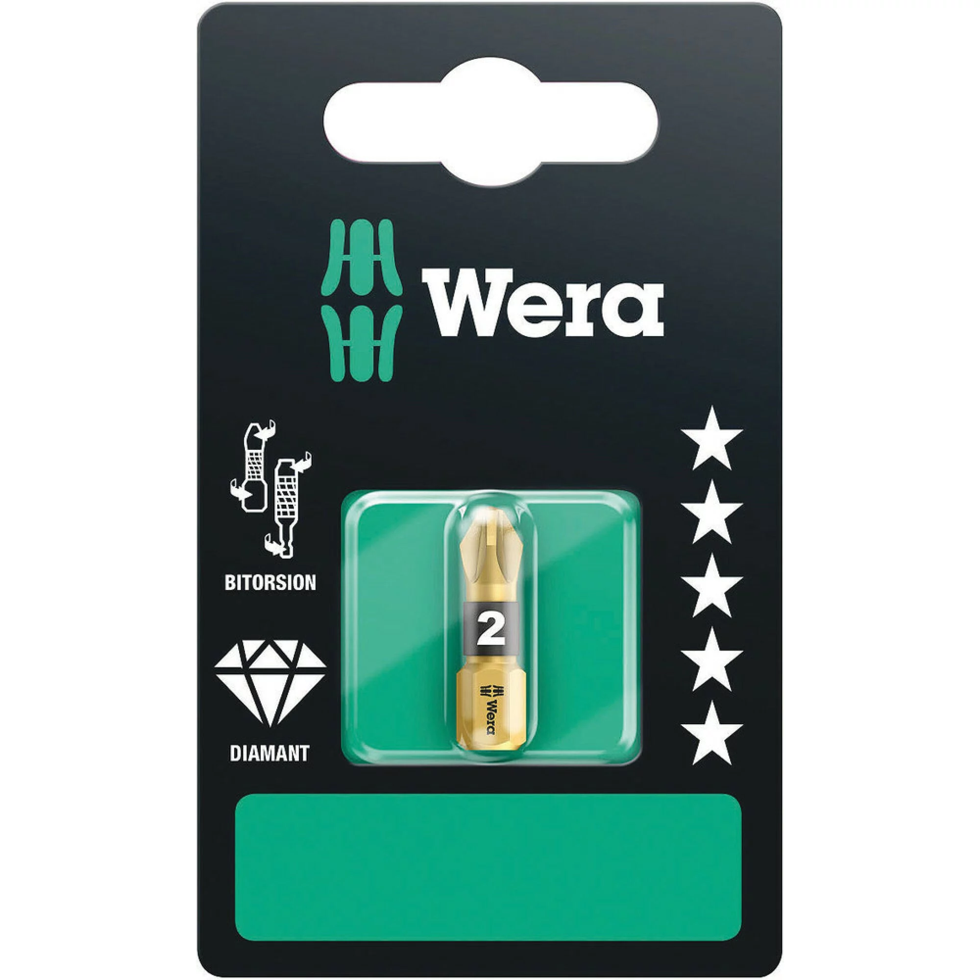 Wera 855/1 BDC SB Diamant-Bit PZ 1 x 25 mm – Ansicht