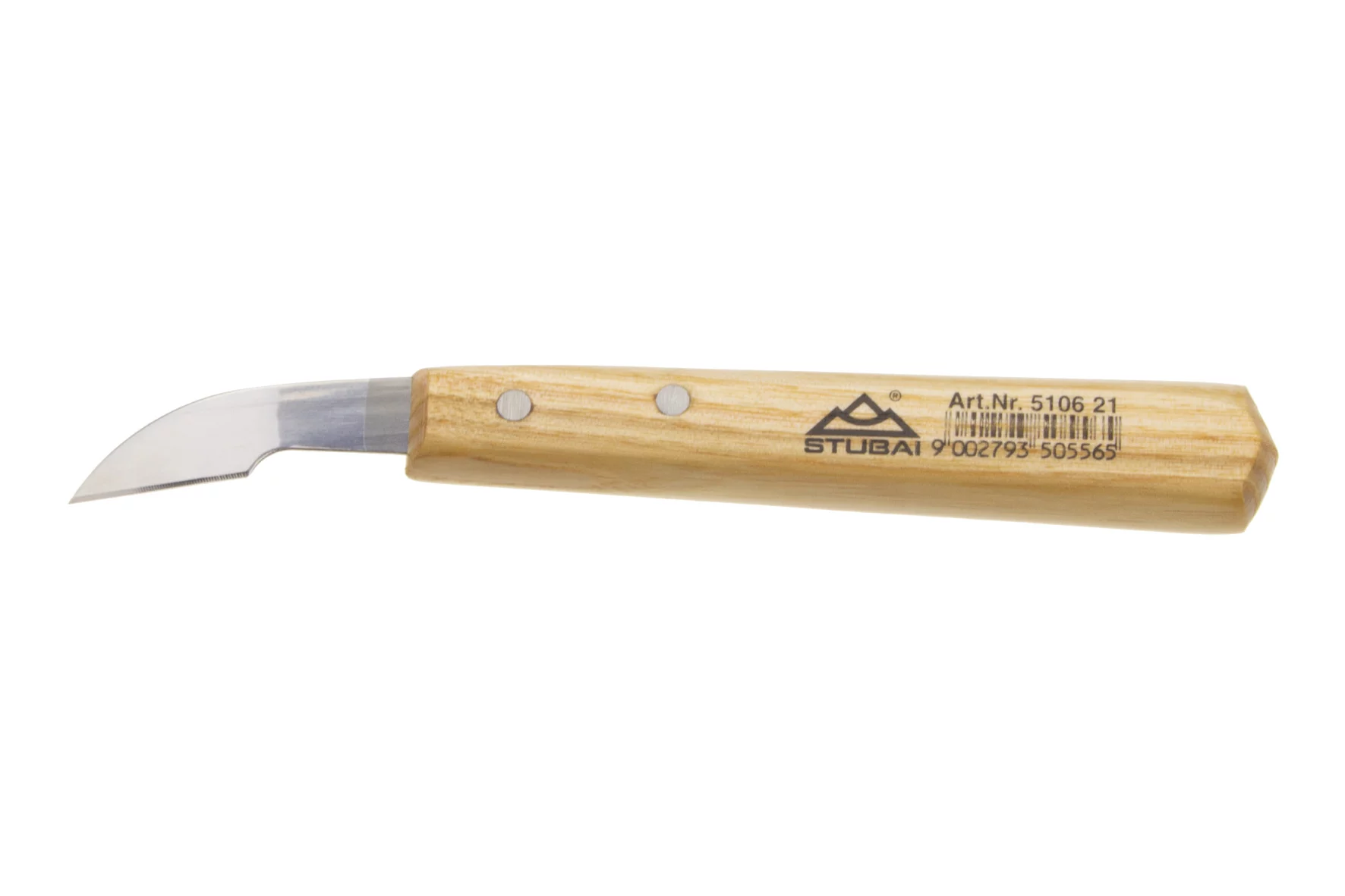 STUBAI Kerbschnitzmesser gebogen 45 mm – Ansicht