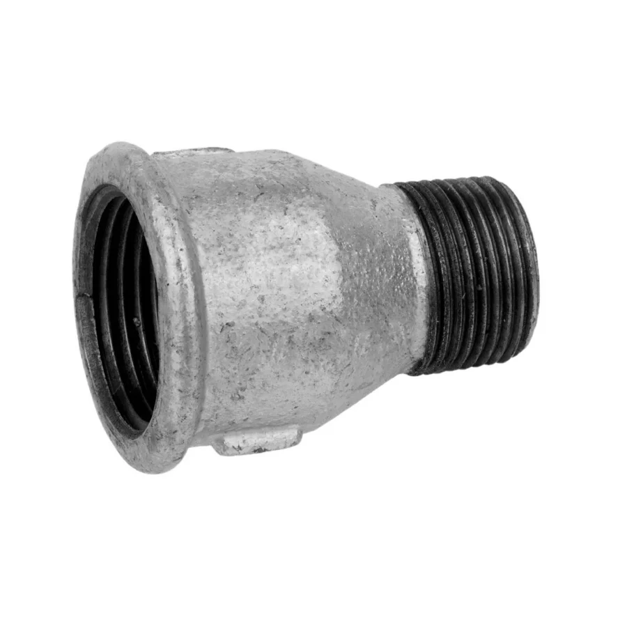 Kirchhoff Reduzier-Muffennippel (Nr. 246), Temperguss verzinkt, 3/4" IG x 1/2" AG – Ansicht
