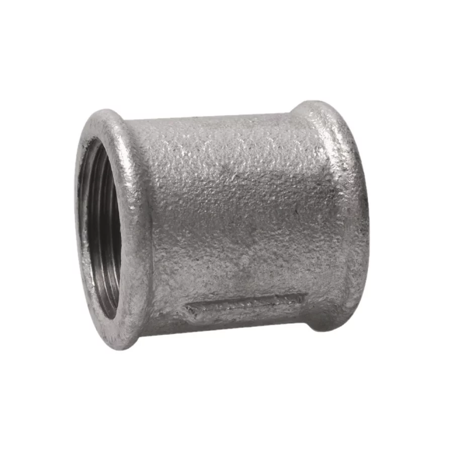 Kirchhoff Doppelmuffe (Nr. 270), Temperguss verzinkt, 1/2" IG – Ansicht