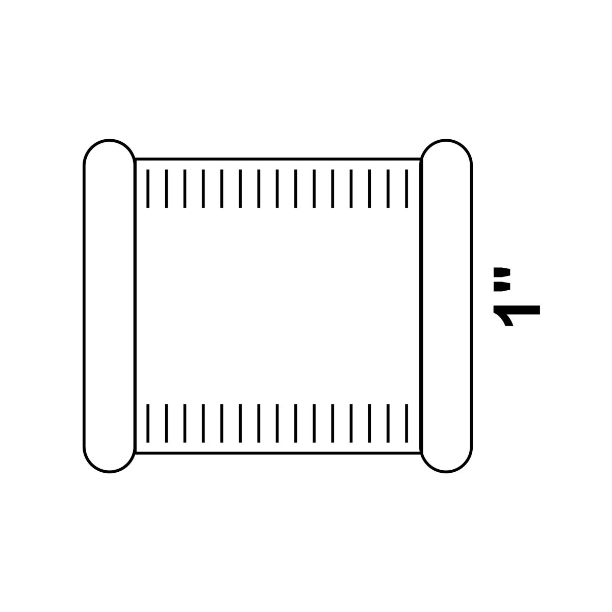 Kirchhoff Doppelmuffe (Nr. 270), Temperguss verzinkt, 1/2" IG – Maßzeichnung