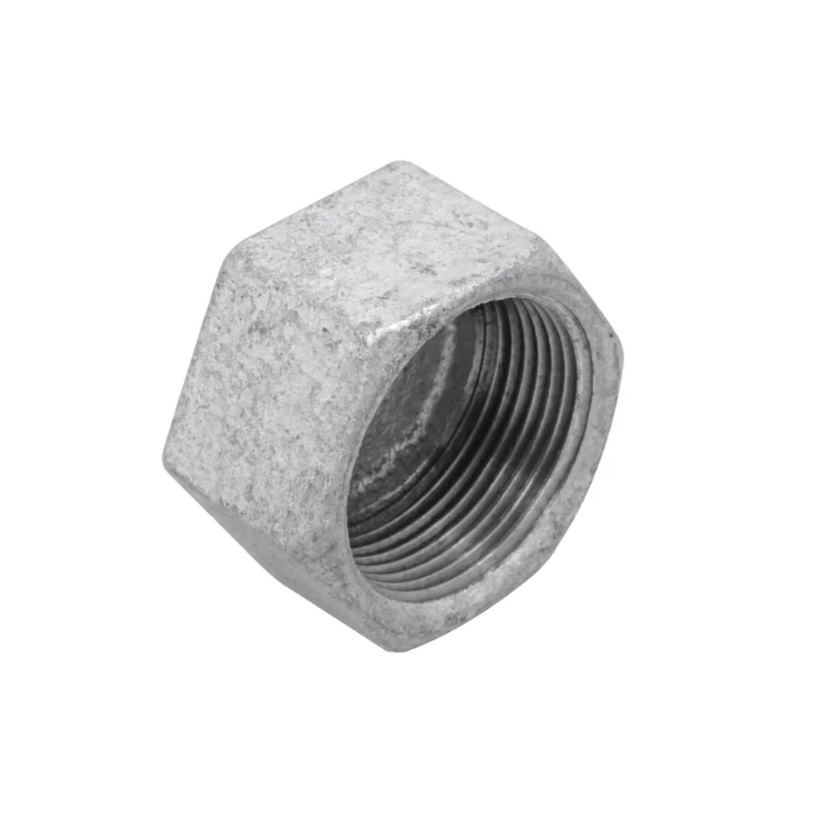 Kirchhoff Endkappe (Nr. 300), Temperguss verzinkt, 1/2" IG – Ansicht