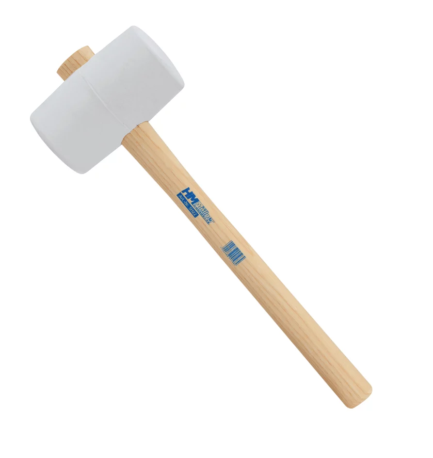 HM Müllner Gummihammer weiß 64 mm, Eschenstiel – Ansicht