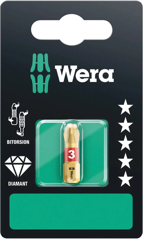Wera 851/1 BDC SB Diamant-Bit PH 3 x 25 mm – Ansicht