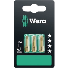 Wera 855/1 TH SB Bits PZ 1 x 25 mm, 2 Stück – Maßzeichnung