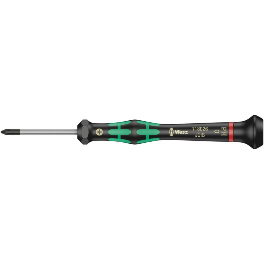 Wera 2050 PH Kraftform Micro Elektronik-Schraubendreher Kreuzschlitz PH 00 x 60 mm – Ansicht