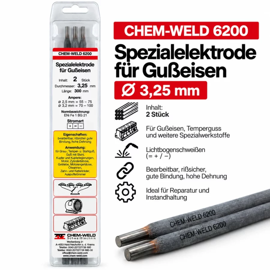 Guss-Spezialelektroden 3,25 mm